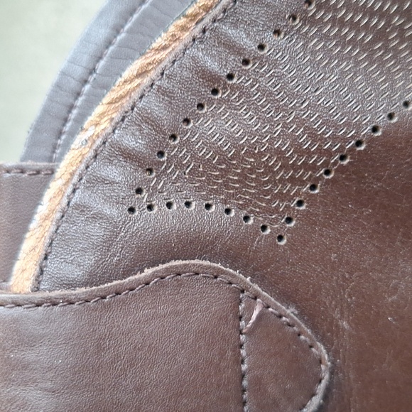 Y2K BCBGirls Brown Leather Cowboy Boots Size 8.5 B - Picture 10 of 13